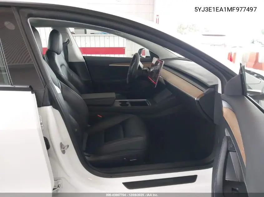 5YJ3E1EA1MF977497 2021 Tesla Model 3 Standard Range Plus Rear-Wheel Drive