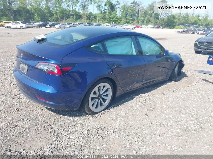 5YJ3E1EA6NF372621 2022 Tesla Model 3 Rear-Wheel Drive