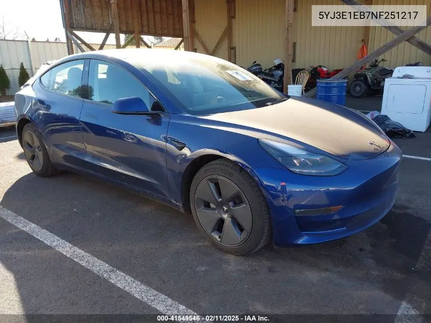 2022 Tesla Model 3