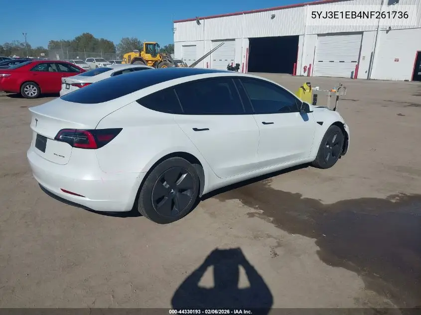 5YJ3E1EB4NF261736 2022 Tesla Model 3 Long Range Dual Motor All-Wheel Drive