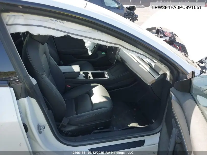 LRW3E1FA0PC891661 2023 Tesla Model 3 Rwd