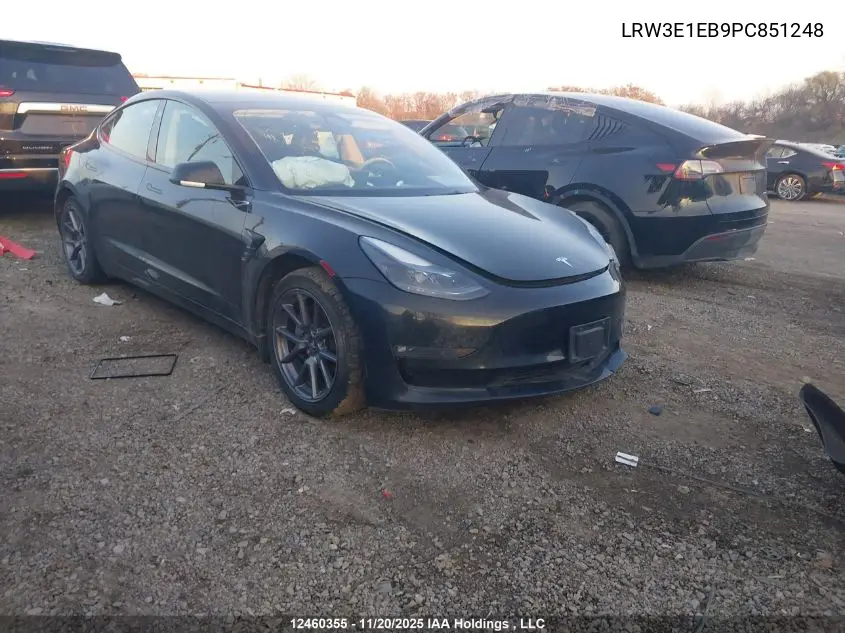 LRW3E1EB9PC851248 2023 Tesla Model 3 Long Range