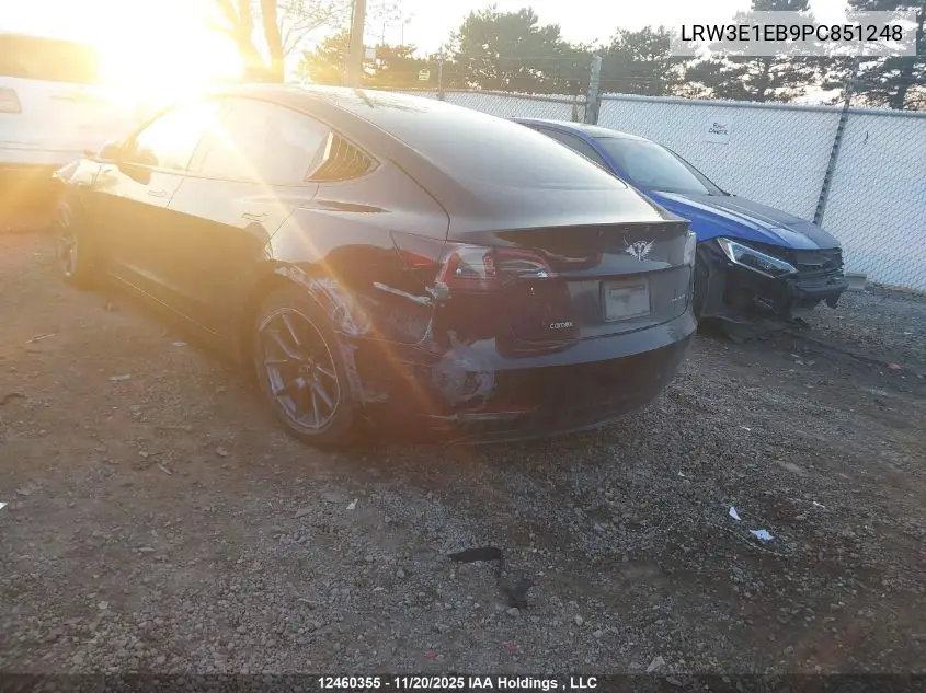 LRW3E1EB9PC851248 2023 Tesla Model 3 Long Range