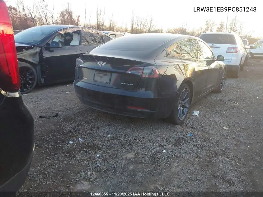 LRW3E1EB9PC851248 2023 Tesla Model 3 Long Range