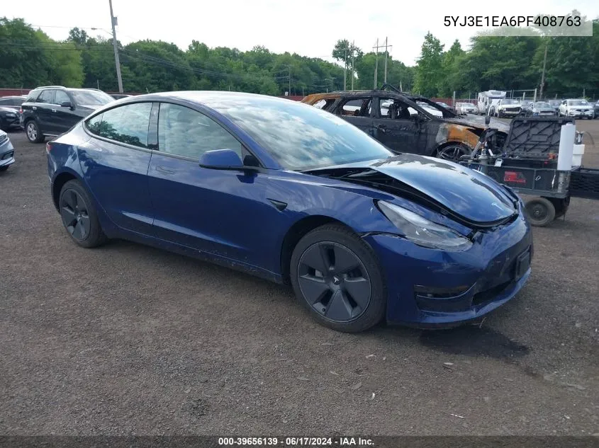 2023 Tesla Model 3 Rear-Wheel Drive VIN: 5YJ3E1EA6PF408763 Lot: 39656139