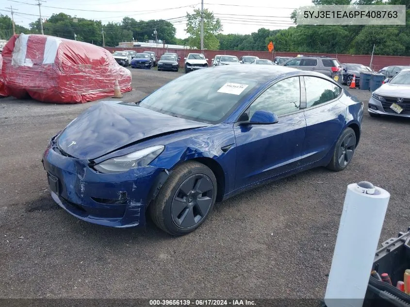 2023 Tesla Model 3 Rear-Wheel Drive VIN: 5YJ3E1EA6PF408763 Lot: 39656139