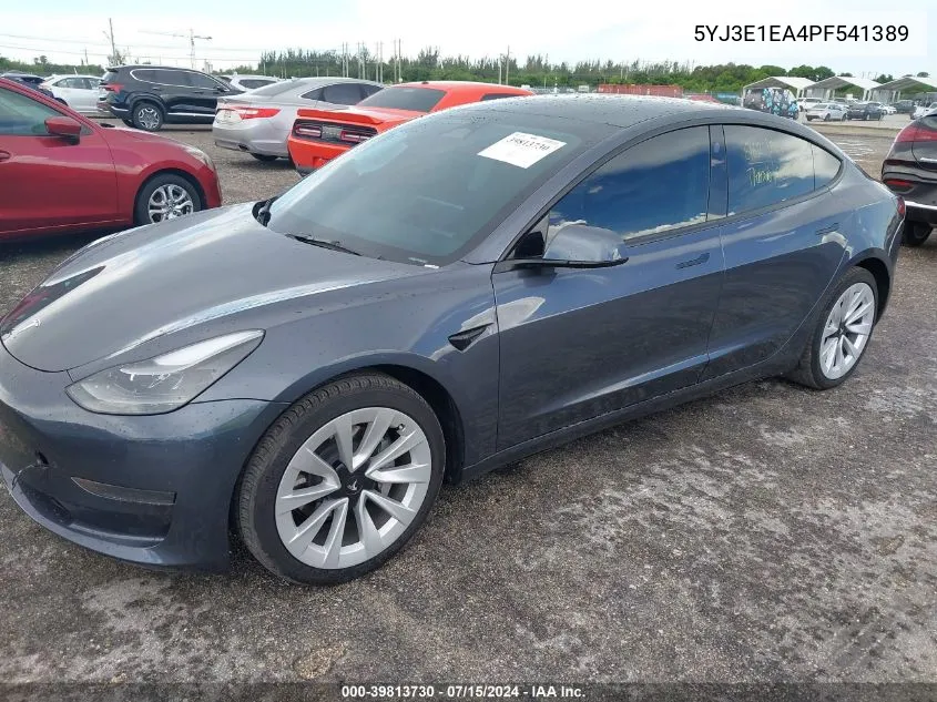 5YJ3E1EA4PF541389 2023 Tesla Model 3 Rear-Wheel Drive