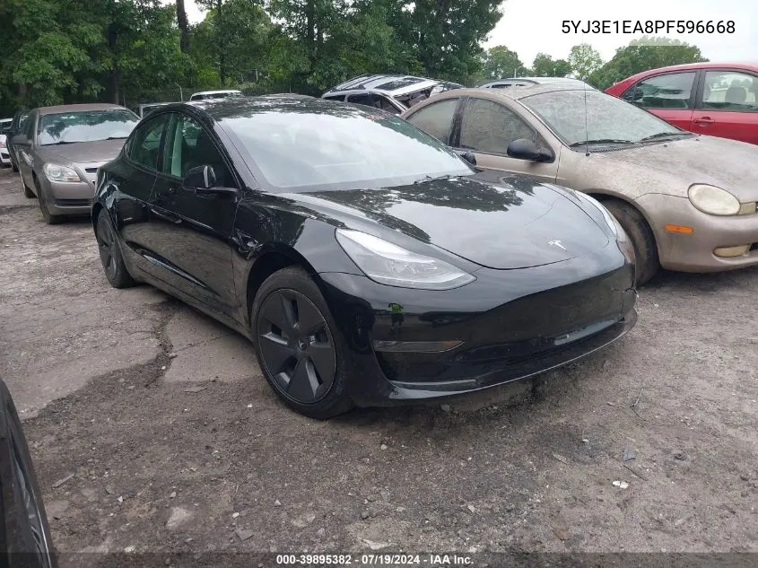 5YJ3E1EA8PF596668 2023 Tesla Model 3 Rear-Wheel Drive