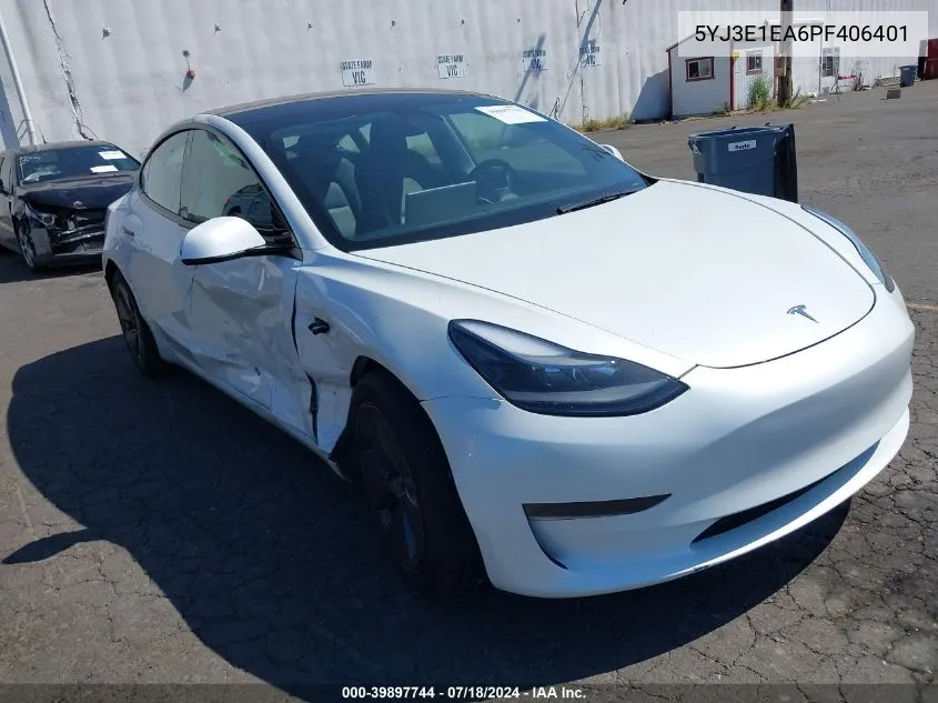 5YJ3E1EA6PF406401 2023 Tesla Model 3 Rear-Wheel Drive