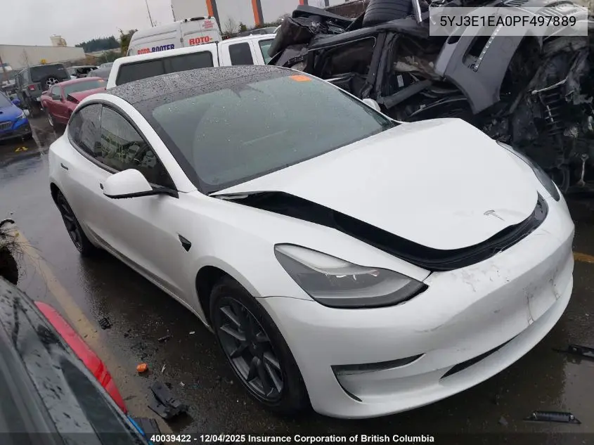 5YJ3E1EA0PF497889 2023 Tesla Model 3