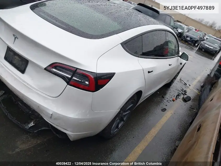 5YJ3E1EA0PF497889 2023 Tesla Model 3