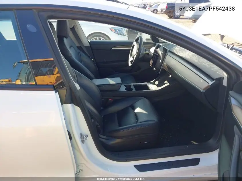 5YJ3E1EA7PF542438 2023 Tesla Model 3 Rear-Wheel Drive