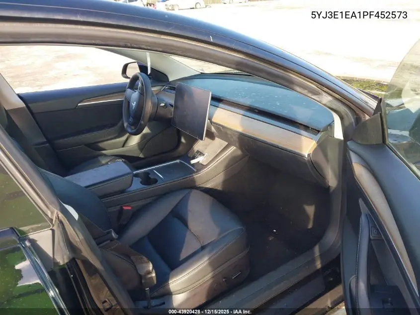 5YJ3E1EA1PF452573 2023 Tesla Model 3 Rear-Wheel Drive