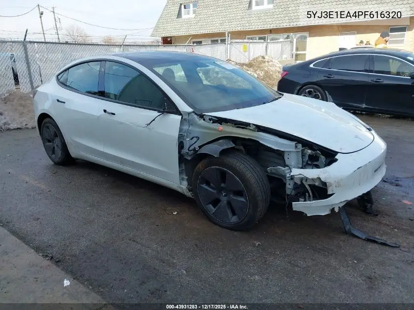 5YJ3E1EA4PF616320 2023 Tesla Model 3 Rear-Wheel Drive