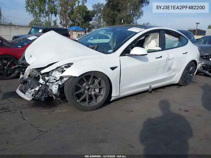 5YJ3E1EA2PF482200 2023 Tesla Model 3 Rear-Wheel Drive