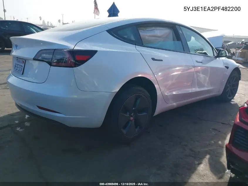 5YJ3E1EA2PF482200 2023 Tesla Model 3 Rear-Wheel Drive