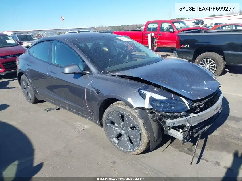 5YJ3E1EA4PF699277 2023 Tesla Model 3 Rear-Wheel Drive