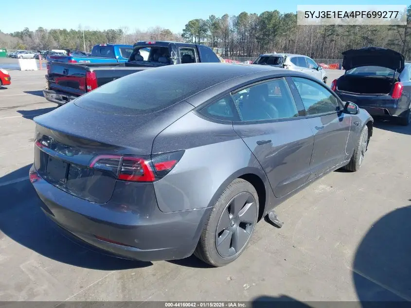 5YJ3E1EA4PF699277 2023 Tesla Model 3 Rear-Wheel Drive