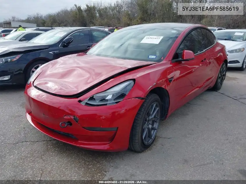 5YJ3E1EA6PF585619 2023 Tesla Model 3 Rear-Wheel Drive