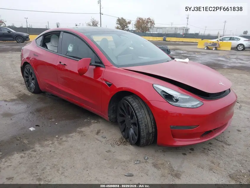 5YJ3E1EC2PF661838 2023 Tesla Model 3 Performance Dual Motor All-Wheel Drive