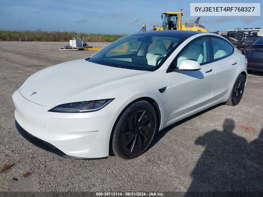 5YJ3E1ET4RF768327 2024 Tesla Model 3