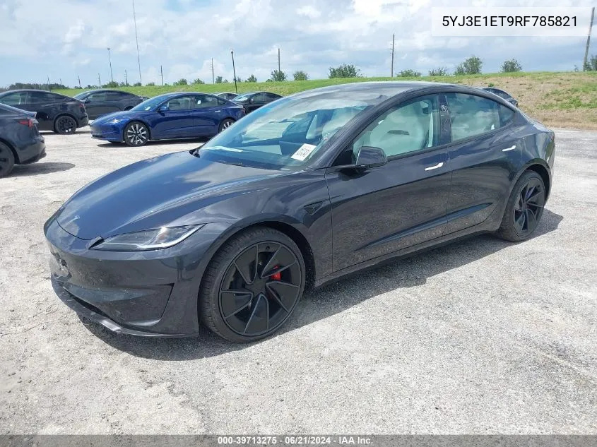 5YJ3E1ET9RF785821 2024 Tesla Model 3