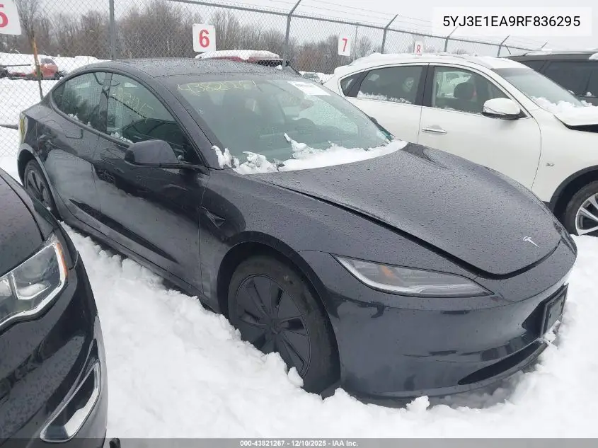 5YJ3E1EA9RF836295 2024 Tesla Model 3 Long Range Dual Motor All-Wheel Drive/Rear-Wheel Drive