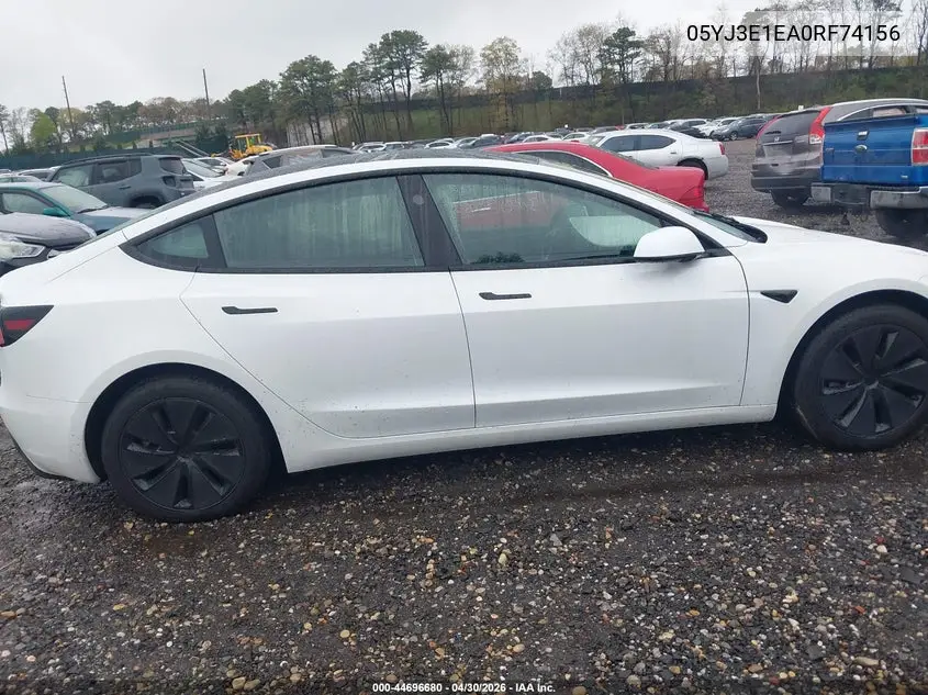 5YJ3E1EA0RF741561 2024 Tesla Model 3