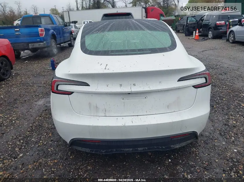 5YJ3E1EA0RF741561 2024 Tesla Model 3