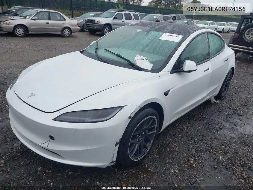 5YJ3E1EA0RF741561 2024 Tesla Model 3