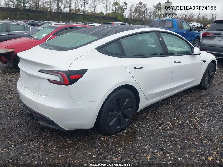 5YJ3E1EA0RF741561 2024 Tesla Model 3