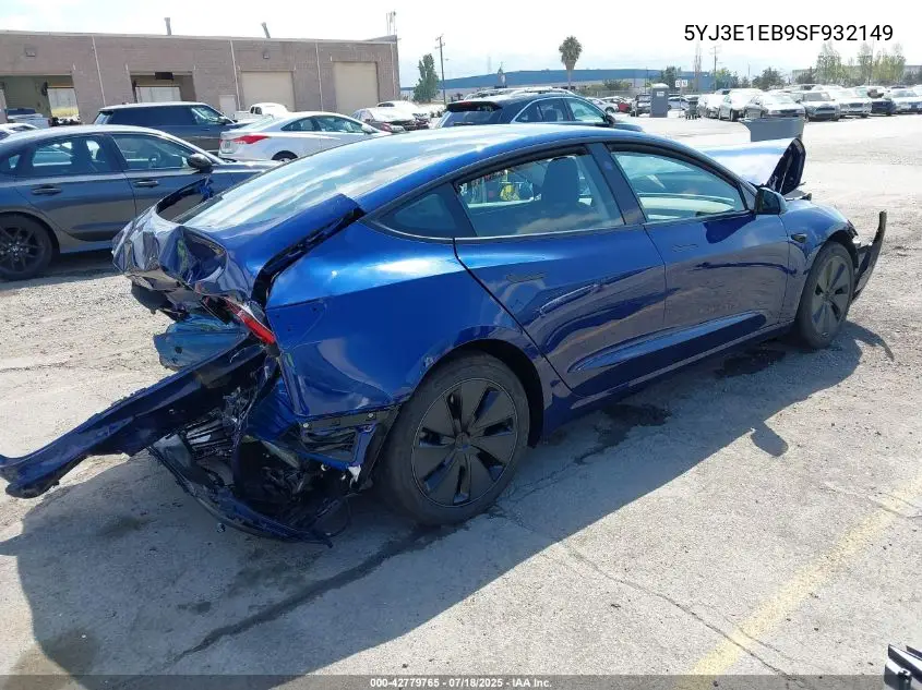 5YJ3E1EB9SF932149 2025 Tesla Model 3 Long Range All-Wheel Drive