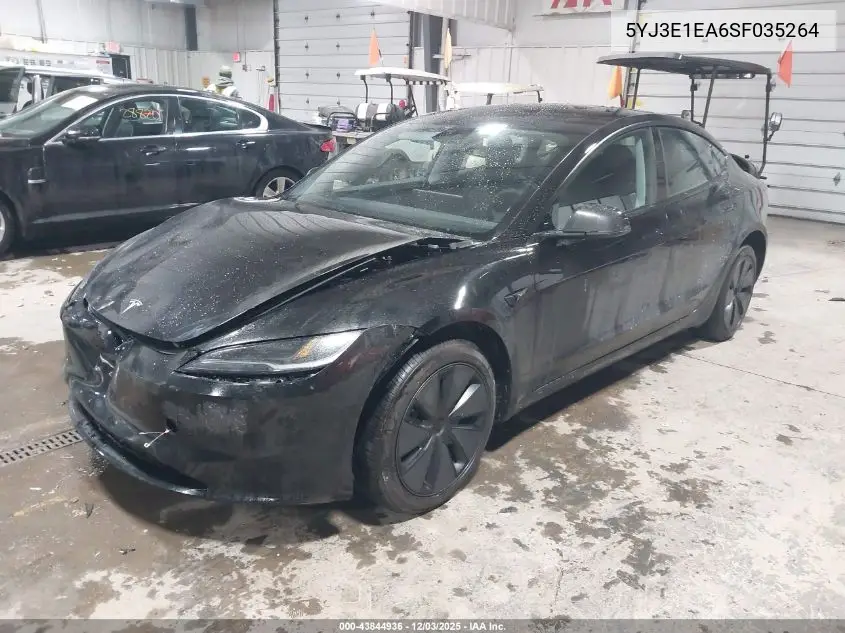 5YJ3E1EA6SF035264 2025 Tesla Model 3 Long Range Rear-Wheel Drive/Standard Rear-Wheel Drive