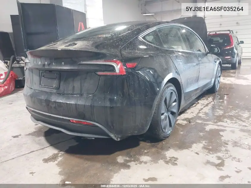 5YJ3E1EA6SF035264 2025 Tesla Model 3 Long Range Rear-Wheel Drive/Standard Rear-Wheel Drive