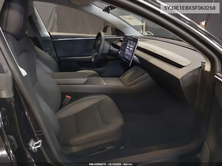 5YJ3E1EBXSF063268 2025 Tesla Model 3 Long Range All-Wheel Drive