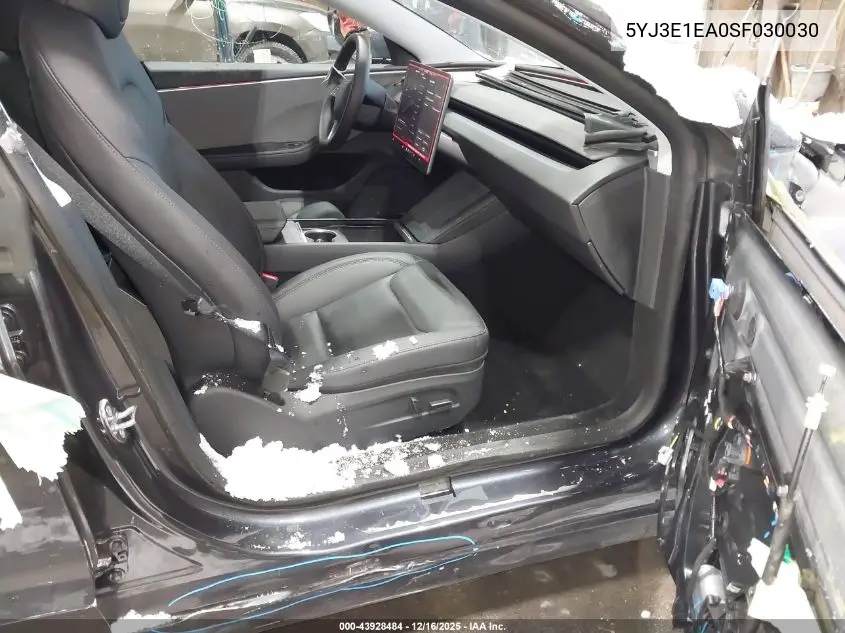 5YJ3E1EA0SF030030 2025 Tesla Model 3 Long Range Rear-Wheel Drive