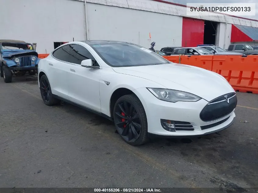 2012 Tesla Model S Performance/Signature Performance VIN: 5YJSA1DP8CFS00133 Lot: 40155206