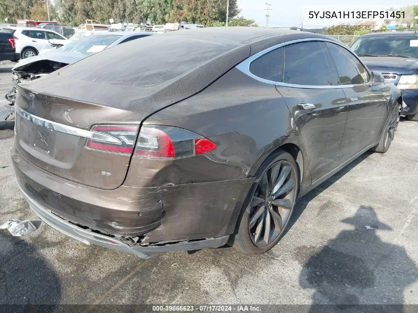 5YJSA1H13EFP51451 2014 Tesla Model S P85