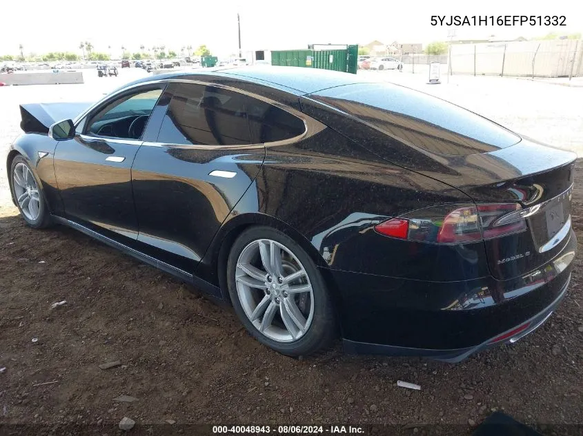 5YJSA1H16EFP51332 2014 Tesla Model S P85