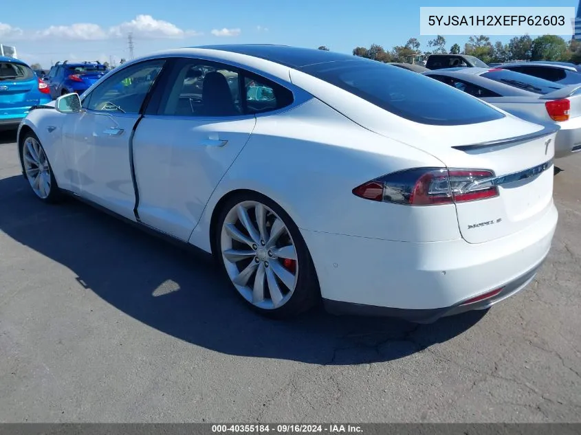 5YJSA1H2XEFP62603 2014 Tesla Model S