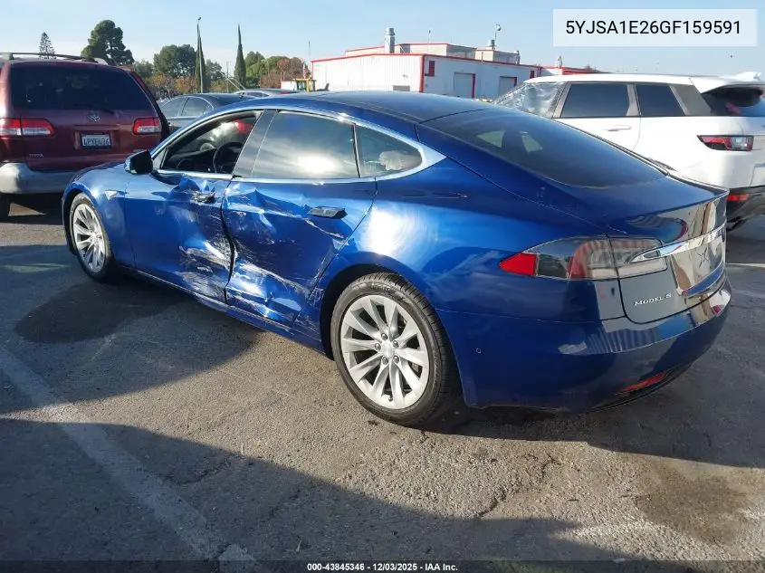 5YJSA1E26GF159591 2016 Tesla Model S 60D/70D/75D/85D/90D