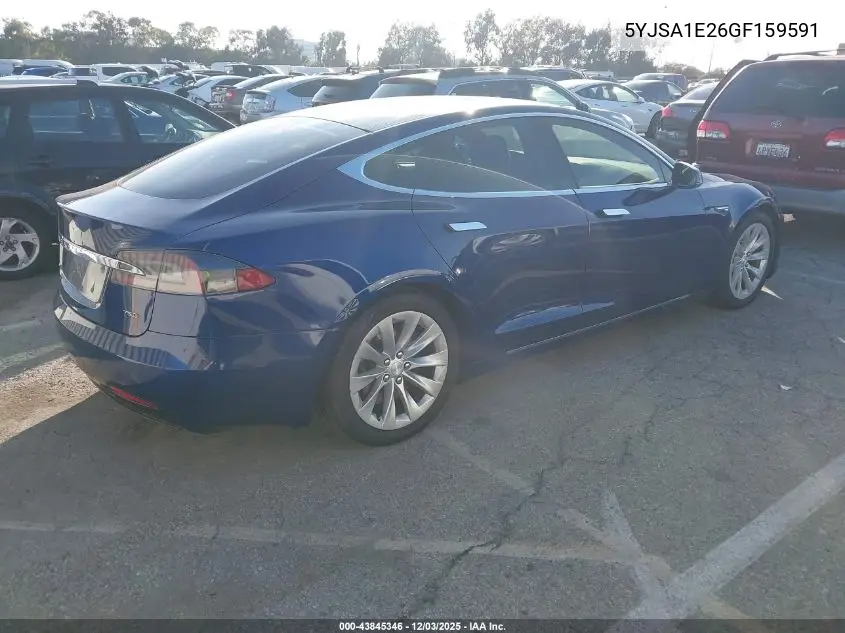 5YJSA1E26GF159591 2016 Tesla Model S 60D/70D/75D/85D/90D