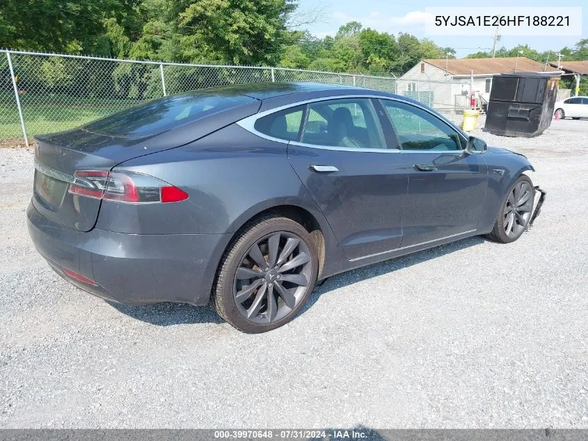 5YJSA1E26HF188221 2017 Tesla Model S 100D/60D/75D/90D/P100D