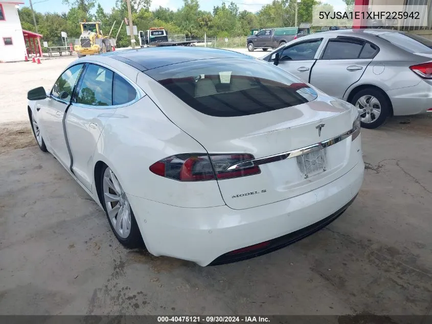 5YJSA1E1XHF225942 2017 Tesla Model S 60/75