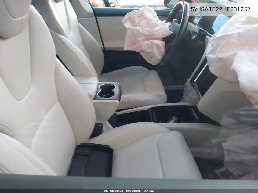 5YJSA1E22HF231257 2017 Tesla Model S 100D/60D/75D/90D/P100D