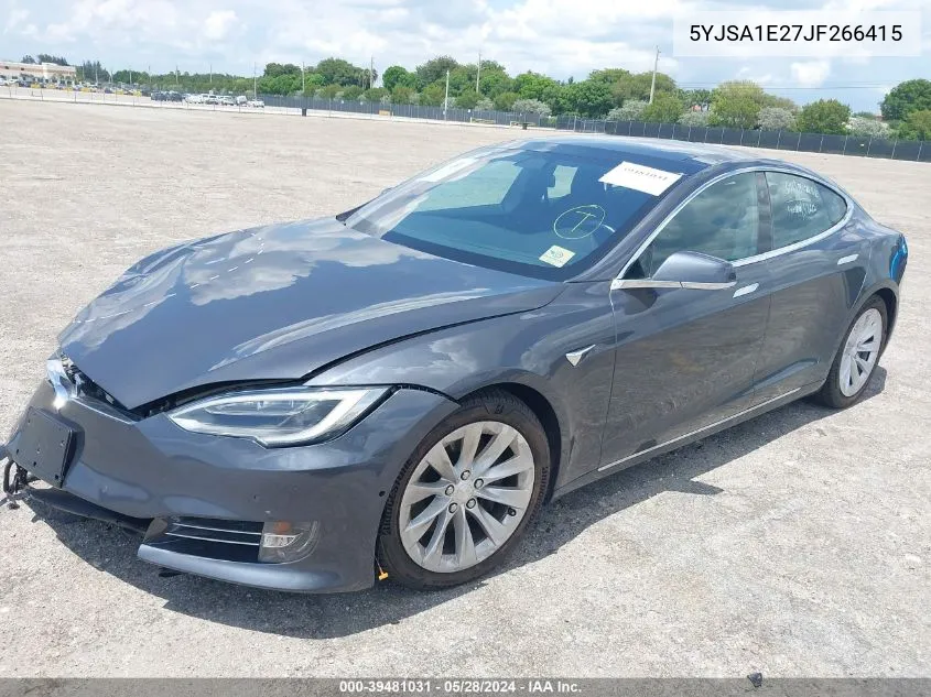 5YJSA1E27JF266415 2018 Tesla Model S 100D/75D/P100D