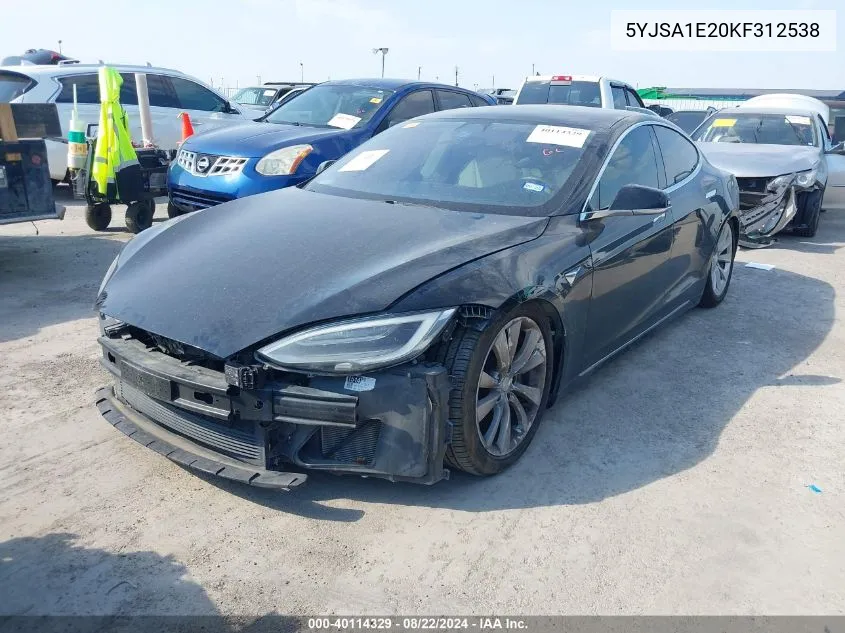 5YJSA1E20KF312538 2019 Tesla Model S 100D/75D/Long Range/Standard Range