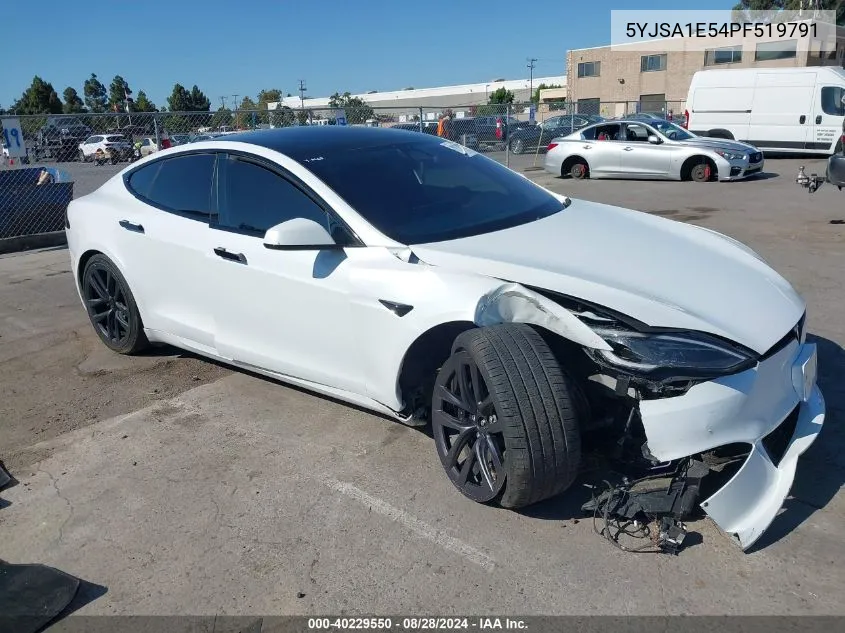 2023 Tesla Model S Dual Motor All-Wheel Drive/Standard Range VIN: 5YJSA1E54PF519791 Lot: 40229550