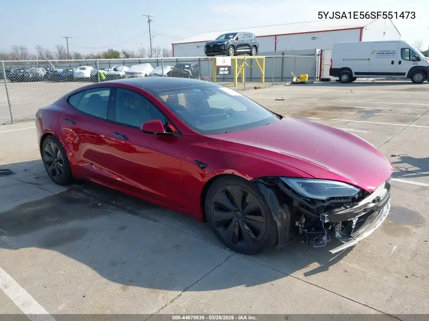 5YJSA1E56SF551473 2025 Tesla Model S Rear-Wheel Drive