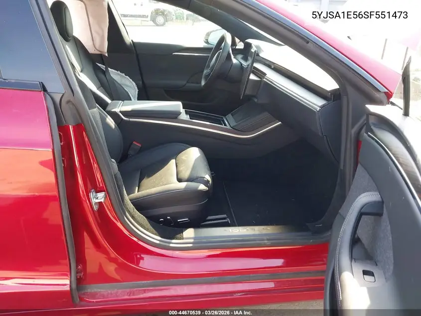 5YJSA1E56SF551473 2025 Tesla Model S Rear-Wheel Drive